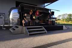 Airstream Mobile Stage Mobile Bühne für DJ Konzerte usw.