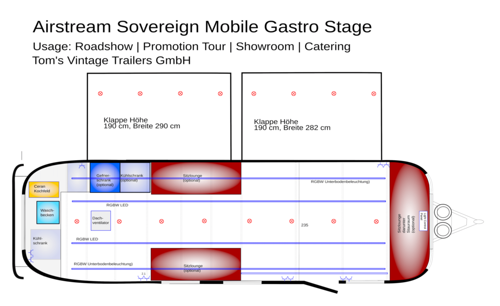 Airstream Mobile Gastro Stage 12 Airstream Mobile Gastro Stage Floorplan