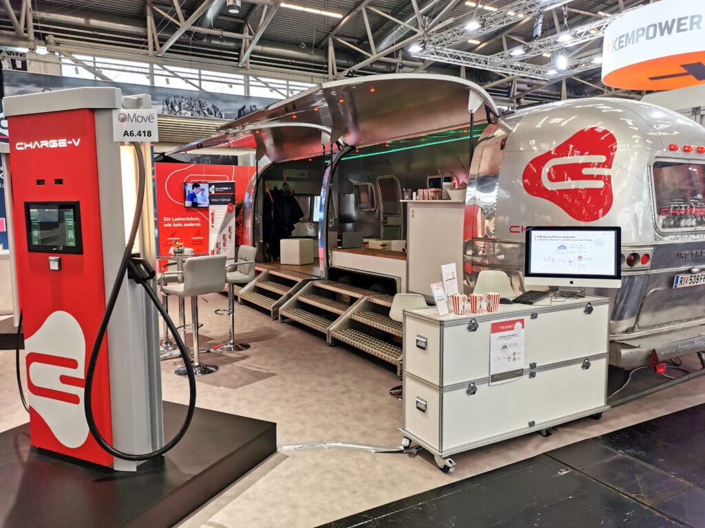 Airstream Mobile Gastro Stage på Münchenmässan Charge-V